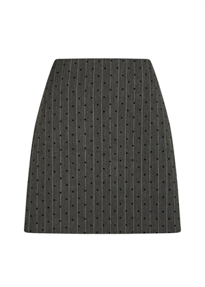Roe mini dot skirt Dark Grey Melange Neo Noir 